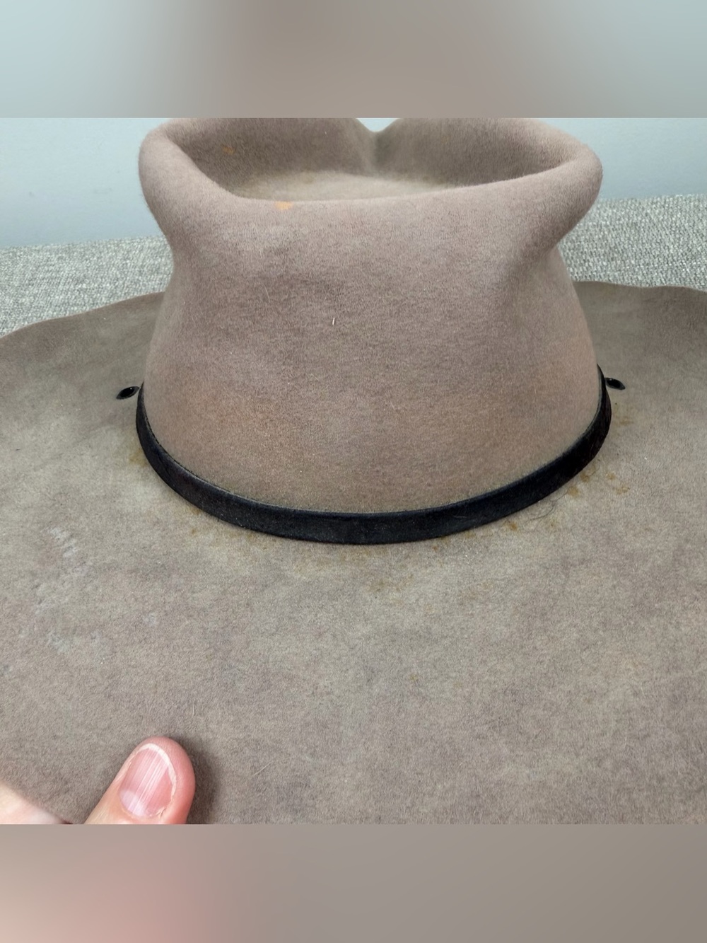 Charlie 1 Horse Men’s Cowboy Western Rodeo Tan Suede Raccoon Silver Concho 7 3/8 - Picture 12 of 15